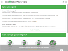 Tablet Screenshot of biblioteksvagten.dk